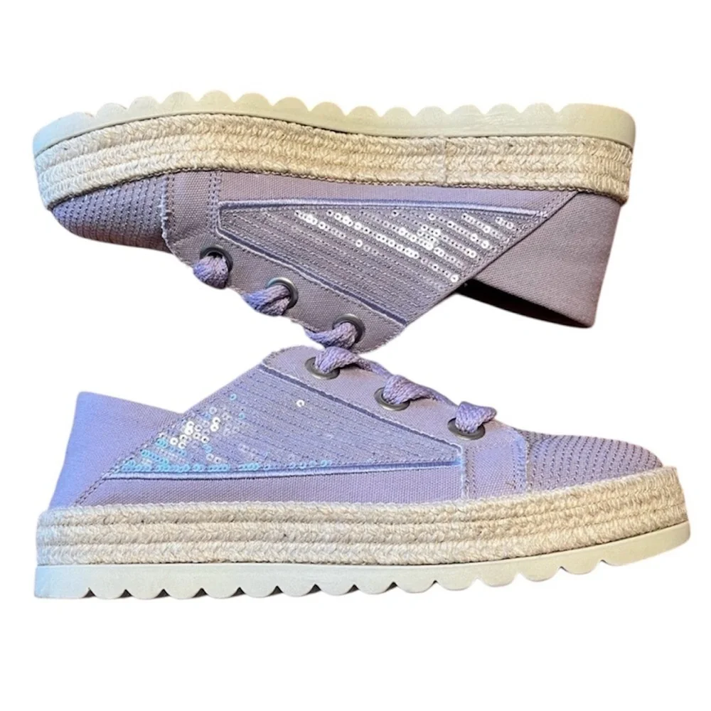 Love Rio Maisie Sequin Sneaker - Lavender US Size 9